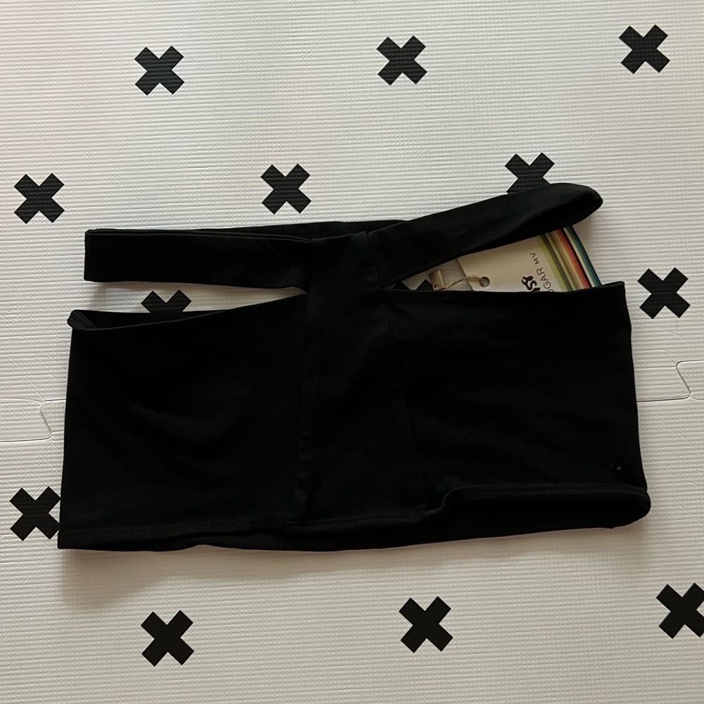Black Bandeau Top